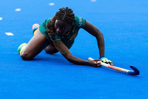 India v South Africa - FIH Hockey World Cup AMSTELVEEN, NETHERLANDS - AUGUST 18: Onthatile Zulu of South Africa during the FIH Hockey World Cup match between India and South Africa at Wagener Stadion on August 18, 2026 in Amstelveen, Netherlands. Amstelveen Wagener Stadion Netherlands Content not available for redistribution in The Netherlands directly or indirectly through any third parties. Copyright: xMarcelxvanxPlateringenx