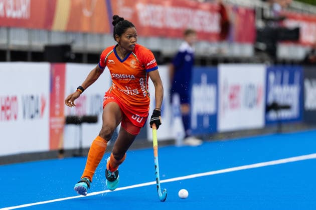 India v South Africa - FIH Hockey World Cup AMSTELVEEN, NETHERLANDS - AUGUST 18: Salima Tete of India during the FIH Hockey World Cup match between India and South Africa at Wagener Stadion on August 18, 2026 in Amstelveen, Netherlands. Amstelveen Wagener Stadion Netherlands Content not available for redistribution in The Netherlands directly or indirectly through any third parties. Copyright: xMarcelxvanxPlateringenx