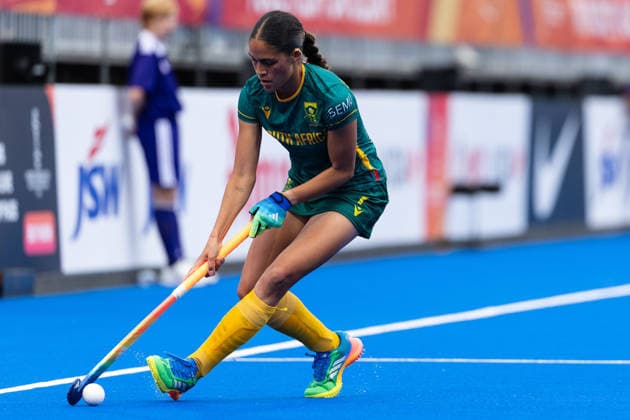 India v South Africa - FIH Hockey World Cup AMSTELVEEN, NETHERLANDS - AUGUST 18: Taheera Augousti of South Africa during the FIH Hockey World Cup match between India and South Africa at Wagener Stadion on August 18, 2026 in Amstelveen, Netherlands. Amstelveen Wagener Stadion Netherlands Content not available for redistribution in The Netherlands directly or indirectly through any third parties. Copyright: xMarcelxvanxPlateringenx