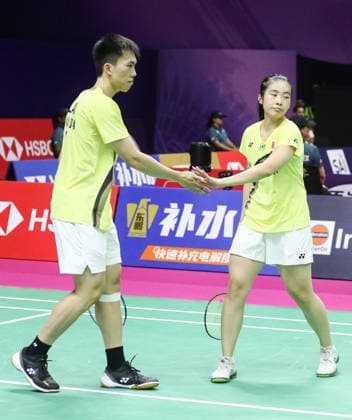 RECORD DATE NOT STATED BWF Badminton World Championships: India vs Canada New Delhi, Aug 18 (ANI): Canada s Jonathan Bing Tsan Lai and Crystal Lai in the mixed doubles category against India s Rohan Kapoor and Ruthvika Shivani Gadde during the BWF Badminton World Championships at Indira Gandhi Indoor Stadium, in New Delhi on Tuesday. New Delhi Delhi India Copyright: xANIx ANI_20260818050