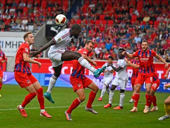 18.08.2026, Fussball Bundesliga 2026 2027, Testspiel, 1.FC Heidenheim - FC Bayern München, in der Voith-Arena Heidenheim, Dayot Upamecano (FC Bayern München) *** August 18, 2026, 2026–2027 Bundesliga, Friendly Match, 1. FC Heidenheim vs. FC Bayern Munich, at the Voith Arena in Heidenheim, Dayot Upamecano (FC Bayern Munich)