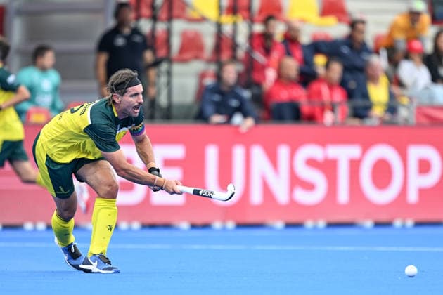 Hockey World Cup Belgium & The Netherlands 2026 - Men - Spain vs Australia Jeremy Hayward (32) of Australia pictured during a hockey game between Spain and Australia , the second (out of three) matches during the group stage of the men 2026 Hockey World Cup , on Tuesday 18 August 2026 in Wavre , Belgium . PHOTO SPORTPIX Stijn Audooren Wavre Belfius Hockey Arena Waals-Brabant Belgium  Copyright: xSportpix.bex xStijnxAudoorenxStijnxAudoorenx