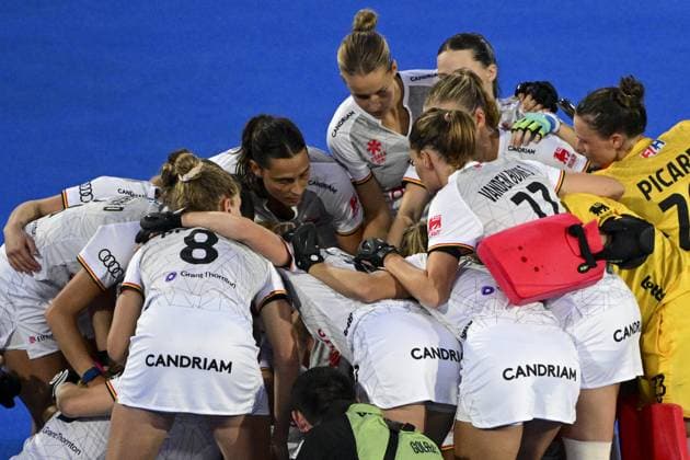 The Red Panthers pictured during a Field hockey, Feldhockey game between Belgian national team, Nationalteam Red Panthers and Spain during the group stage of the women s 2026 Hockey World Cup, on Tuesday 18 August 2026, in Wavre. The 2026 edition of the Hockey World Cup takes place in Belgium and The Netherlands from August 15 to August 30. DIRKxWAEM  x183710864x