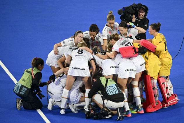 The Red Panthers pictured during a Field hockey, Feldhockey game between Belgian national team, Nationalteam Red Panthers and Spain during the group stage of the women s 2026 Hockey World Cup, on Tuesday 18 August 2026, in Wavre. The 2026 edition of the Hockey World Cup takes place in Belgium and The Netherlands from August 15 to August 30. DIRKxWAEM  x183711316x