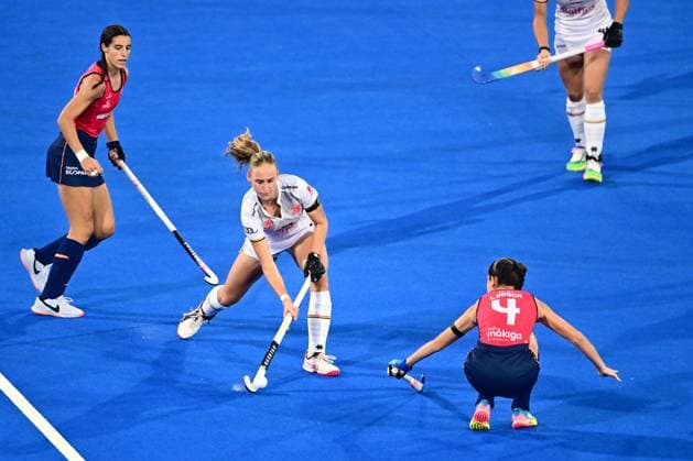 Spain v Belgium - FIH Hockey World Cup 2026 WAVRE, BELGIUM - AUGUST 18 : Lisa Moors of Belgium in action during the FIH Hockey World Cup 2026 first phase group pool C match between Spain and Belgium on August 18, 2026 in Wavre, Belgium, 18 08 2026 Wavre Belgium  Copyright: xPeterxDexVoechtx