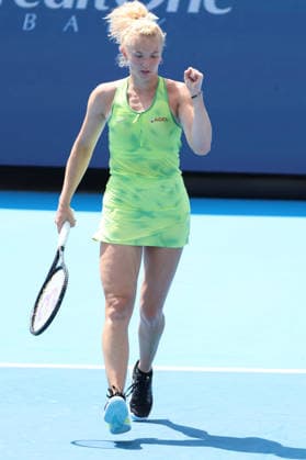 August 18, 2026, Mason, Oh, USA: Cincinnati Open Tennis 2026 - Katerina Siniakova expresses emotion after winning a point against Madison Keys in the Cincinnati Open Tennis tournament held in Mason, OH. 2026 08 18. ZUMAPress Mason USA - ZUMAn24_ 20260818_zaf_n24_010 Copyright: xWallyxNellx