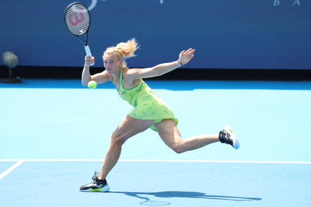 August 18, 2026, Mason, Oh, USA: Cincinnati Open Tennis 2026 - Katerina Siniakova hits a ball against Madison Keys. 2026 08 18. ZUMAPress Mason USA - ZUMAn24_ 20260818_zaf_n24_013 Copyright: xWallyxNellx