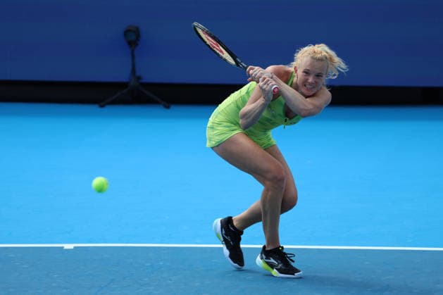 August 18, 2026, Mason, Oh, USA: Cincinnati Open Tennis 2026 - Katerina Siniakova hits a ball against Madison Keys. 2026 08 18. ZUMAPress Mason USA - ZUMAn24_ 20260818_zaf_n24_017 Copyright: xWallyxNellx