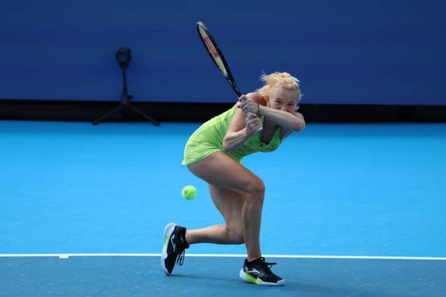 August 18, 2026, Mason, Oh, USA: Cincinnati Open Tennis 2026 - Katerina Siniakova hits a ball against Madison Keys. 2026 08 18. ZUMAPress Mason USA - ZUMAn24_ 20260818_zaf_n24_033 Copyright: xWallyxNellx