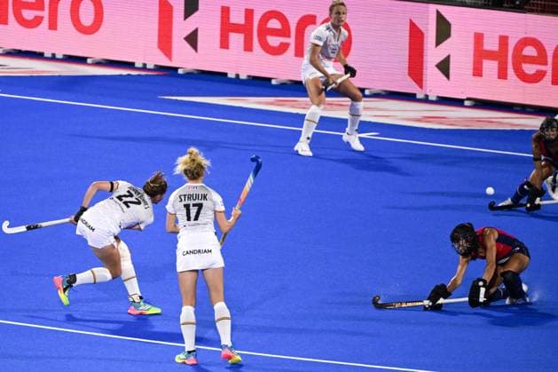 Belgium s Stephanie Vanden Borre scores a goal during a Field hockey, Feldhockey game between Belgian national team, Nationalteam Red Panthers and Spain during the group stage of the women s 2026 Hockey World Cup, on Tuesday 18 August 2026, in Wavre. The 2026 edition of the Hockey World Cup takes place in Belgium and The Netherlands from August 15 to August 30. DIRKxWAEM  x183714755x