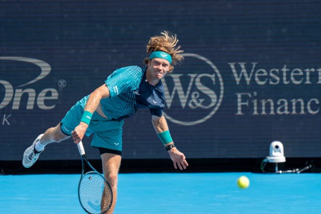 Cincinnati Open Third Round: Andrey Rublev Vs. Nuno Borges Andrey Rublev is seen during his third-round match against Nuno Borges at the Cincinnati Open in Mason, Ohio, on August 18, 2026. Mason Ohio United States  Copyright: xJasonxWhitmanx originalFilename:whitman-cincinna260818_npVMk.jpg