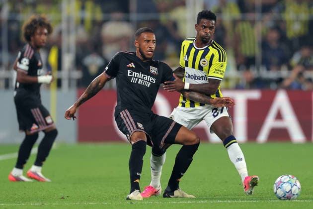 2026-08-18 Fenerbahce v Olympique Lyonnais - UEFA Champions League 2026 27 Play-Offs First Leg ISTANBUL, TURKEY - AUGUST 18: Corentin Tolisso of Olympique Lyonnais, Nelson Semedo of Fenerbahce during the UEFA Champions League 2026 27 Play-Offs First Leg match between Fenerbahce and Olympique Lyonnais at Sukru Saracoglu Stadium on August 18, 2026 in Istanbul, Turkey. (Photo by BSR Agency) Istanbul Turkey Content not available for redistribution in The Netherlands directly or indirectly through any third parties. Copyright: xBSRxAgencyx