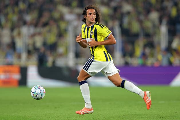 2026-08-18 Fenerbahce v Olympique Lyonnais - UEFA Champions League 2026 27 Play-Offs First Leg ISTANBUL, TURKEY - AUGUST 18: Matteo Guendouzi of Fenerbahce during the UEFA Champions League 2026 27 Play-Offs First Leg match between Fenerbahce and Olympique Lyonnais at Sukru Saracoglu Stadium on August 18, 2026 in Istanbul, Turkey. (Photo by BSR Agency) Istanbul Turkey Content not available for redistribution in The Netherlands directly or indirectly through any third parties. Copyright: xBSRxAgencyx