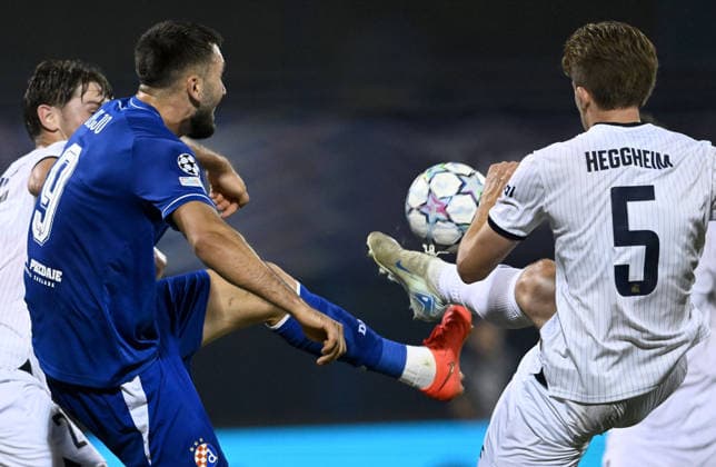 GNK Dinamo Zagreb v Viking - UEFA Champions League 2026 27 Play-Offs First Leg Dion Drena Beljo of GNK Dinamo Zagreb in action during the UEFA Champions League 2026 27 play-offs first leg match between GNK Dinamo Zagreb and Viking at Maksimir Stadium on August 18, 2026 in Zagreb, Croatia.  MarkoxLukunic PIXSELL