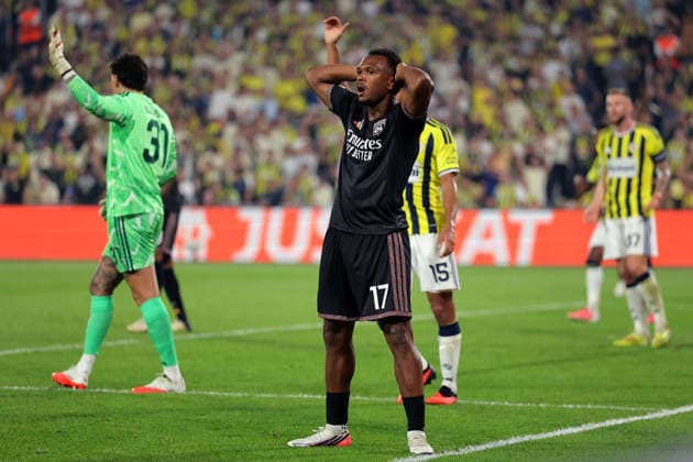 2026-08-18 Fenerbahce v Olympique Lyonnais - UEFA Champions League 2026 27 Play-Offs First Leg ISTANBUL, TURKEY - AUGUST 18: Lois Openda of Olympique Lyonnais during the UEFA Champions League 2026 27 Play-Offs First Leg match between Fenerbahce and Olympique Lyonnais at Sukru Saracoglu Stadium on August 18, 2026 in Istanbul, Turkey. (Photo by BSR Agency) Istanbul Turkey Content not available for redistribution in The Netherlands directly or indirectly through any third parties. Copyright: xBSRxAgencyx