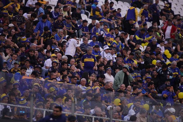 ASUNCION, PARAGUAY - AUGUST 18: A general view of the fans during the CONMEBOL Sudamericana 2026 Round of 16 second leg match between Deportivo Recoleta and Boca Juniors at Estadio Defensores del Chaco on August 18, 2026 in Asuncion, Paraguay. Recoleta FC vs. Boca Juniors - CONMEBOL Sudamericana 2026 Round of 16 second leg Copyright: xSebastianxFrejx