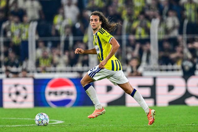 Fenerbahce v Olympique Lyonnais - UEFA Champions League ISTANBUL, TURKIYE - AUGUST 18: Matteo Guendouzi of Fenerbahce in action during the UEFA Champions League play-off round first-leg match between Fenerbahce and Olympique Lyonnais at Chobani Stadium on August 18, 2026, in Istanbul, Turkiye. Cem Tekkesinoglu Anadolu Istanbul Turkey. Editorial use only. Please get in touch for any other usage.  Copyright: x2026xAnadoluxCemxTekkesinoglux