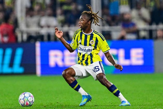 Fenerbahce v Olympique Lyonnais - UEFA Champions League ISTANBUL, TURKIYE - AUGUST 18: Dorgeles Nene of Fenerbahce in action during the UEFA Champions League play-off round first-leg match between Fenerbahce and Olympique Lyonnais at Chobani Stadium on August 18, 2026, in Istanbul, Turkiye. Cem Tekkesinoglu Anadolu Istanbul Turkey. Editorial use only. Please get in touch for any other usage.  Copyright: x2026xAnadoluxCemxTekkesinoglux