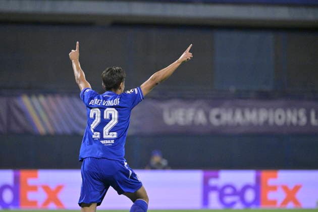 Zagreb, Croatia, 180826. Maksimir Stadium. Player Matteo Perez Vinlof at the UEFA Champions League play-off first leg, Dinamo vs. Viking. Photo: Ronald Gorsic CROPIX Copyright: xxRonaldxGorsicx xCROPIXx dinamo_viking27-180826