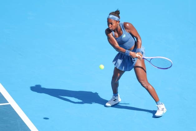 August 18, 2026, Mason, Oh, USA: Cincinnati Open Tennis 2026 - Coco Gauff hits a ball against Ann Li in the Cincinnati Open Tennis Tournament held in Mason OH. 2026 08 18. ZUMAPress Mason USA - ZUMAn24_ 20260818_zaf_n24_164 Copyright: xWallyxNellx