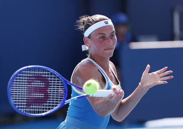 August 18, 2026, Mason, Ohio, USA: MARTA KOSTYUK of Ukraine during the match against S. Stephens of USA in the third round of tennis tournament WTA, Tennis Damen 1000 Cincinnati Open in Mason, USA. Kostyuk won 7:5, 7:5. Mason USA - ZUMAc278 20260818_zsp_c278_029 Copyright: xMarcinxCholewinskix
