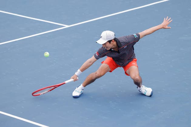 CANCUN COUNTRY OPEN 2026 CANCUN COUNTRY OPEN 2026 LUIS CARLOS ALVAREZ VS RIO NOGUCHI 18082026 CANCUN, QUINTANA ROO. Action photo of Rio Noguchi of Japan, during game of the Cancun Country Open 2026 Tennis 125 Challenger tournament held at the Cancun Country Club of Cancun, Quintana Roo, Mexico. Foto de accion de Rio Noguchi de Japon, durante juego clasificatorio del Cancun Country Open 2026 ATP, Tennis Herren 125 Challenger que se celebra en el Cancun Country Club de Cancun, Quintana Roo, Mexico. PHOTO BY IMAGENSHOP AGENCIA FOTOGRAFICA CANCUN QUINTANA ROO MEXICO *** CANCUN COUNTRY OPEN 2026 CANCUN COUNTRY OPEN 2026 LUIS CARLOS ALVAREZ VS RIO NOGUCHI 08 18 2026 CANCUN, QUINTANA ROO Action photo of Rio Noguchi of Japan during a match at the Cancun Country Open 2026 Tennis 125 Challenger tournament held at the Cancun Country Club in Cancun, Quintana Roo, Mexico Action photo of Rio Noguchi of Japan, during a qualifying match at the 2026 Cancun Country Open ATP 125 Challenger, held at the Cancun Country Club in Cancun, Quintana Roo, Mexico. PHOTO BY IMAGENSHOP PHOTO AGENCY, CANCUN, QUINTANA ROO, MEXICO Copyright: xIMAGENSHOPxAGENCIAxFOTOGRAFICAx