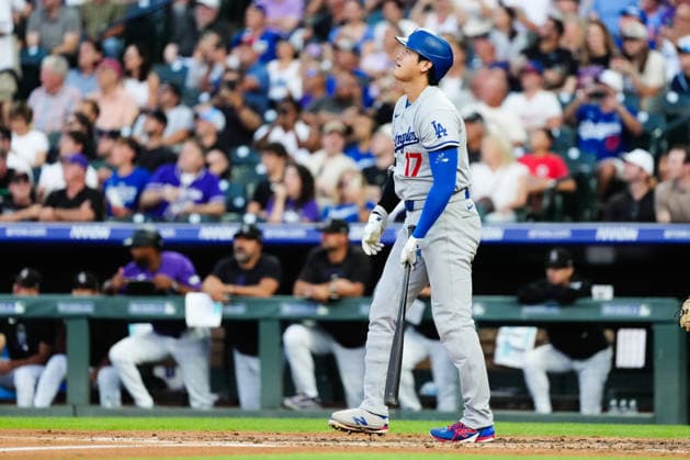 Shohei Ohtani, (Dodgers) August 18, 2026 Baseball: Shohei Ohtani of the Los Angeles Dodgers hits a home run(30) during the MLB, Baseball Herren, USA regular season game against the Colorado Rockies at Coors Field in Denver, Colorado, USA.  aflo_341436283 TakashixKurosawax