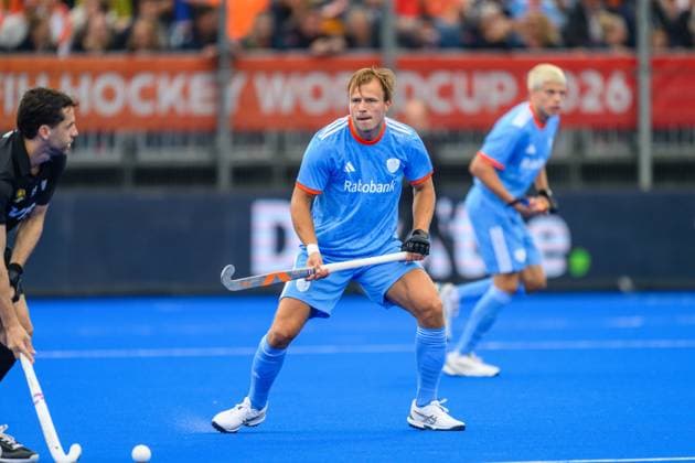 AMSTELVEEN, 18-08-2026, Wagener Stadion, FIH Hockey World Cup 2026 Men, 2026. Thijs van Dam during the game Argentina - Netherlands (men). Argentina - Netherlands (men)  x205843968x Copyright: