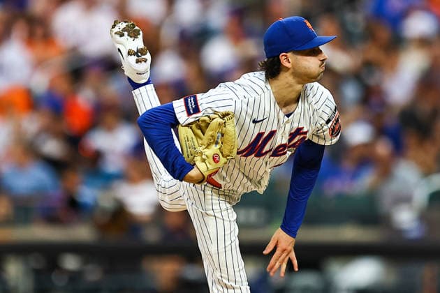 MLB, Baseball Herren, USA San Diego Padres Vs. New York Mets New York Mets starting pitcher Zach Thornton 49 throws during the second inning of a baseball game against the San Diego Padres at Citi Field in Flushing, New York, on August 18, 2026. New York City New York United States  Copyright: xGordonxDonovanx originalFilename:donovan-mlbsandi260818_npJ0M.jpg