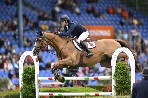 AACHEN, GERMANY 20260819 Johan-Sebastian Gulliksen with the horse Equine America Harwich Vdl, at Wednesday s show jumping, team competition, during the Equestrian World Championships in Aachen. *** The image is included in the SPORTS PACKAGE. For others PAID IMAGE ** AACHEN GERMANY x10050x *** AACHEN, GERMANY 20260819 Johan Sebastian Gulliksen with the horse Equine America Harwich Vdl, at Wednesday’s show jumping team competition during the World Equestrian Games in Aachen *** The image is included in the SPORTS PACKAGE. For other uses, PAID IMAGE ** AACHEN, GERMANY x10050x  Copyright: xPontusxLundahl TTx RYTTAR-VM 2026