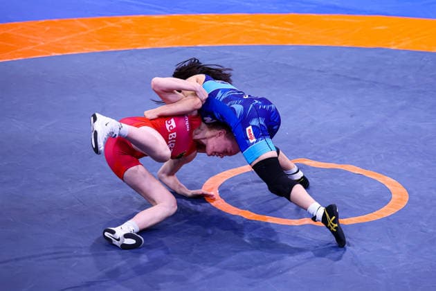 U20 World Championships 50kg WW - Yuu Katsume (JPN) df. Josephine Wrensch (GER) *** U20 World Championships, 50 kg Open Weight: Yuu Katsume (JPN) defeated Josephine Wrensch (GER) Copyright: xJakexKirkmanx