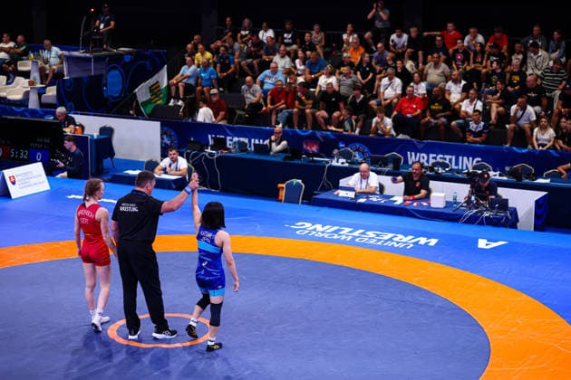 U20 World Championships 50kg WW - Yuu Katsume (JPN) df. Josephine Wrensch (GER) *** U20 World Championships, 50 kg Open Weight: Yuu Katsume (JPN) def. Josephine Wrensch (GER) Copyright: xJakexKirkmanx