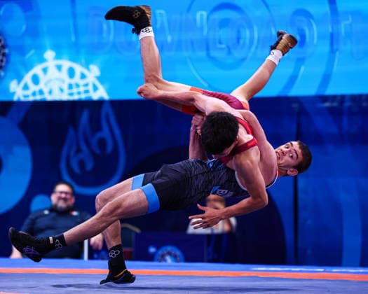 U20 World Championships 60kg GR - Zhivko Valeriev Hinkov (BUL) df. Zeus Omar Gonzalez Gonzalez (MEX) *** U20 World Championships, 60 kg Greco-Roman: Zhivko Valeriev Hinkov (BUL) def. Zeus Omar Gonzalez Gonzalez (MEX) Copyright: xJakexKirkmanx