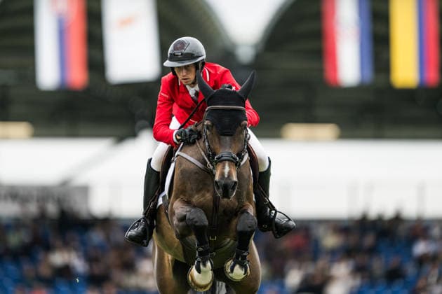 260819 Martin Fuchs of Switzerland with horse Conner Jei compete in the team and individual jumping qualifier round one during day 9 of the 2026 FEI World Championships on August 19, 2026 in Aachen. Photo: Emma Wallskog BILDBYRAN kod EW EW0689 ridsport equestrian rid-vm 2026 2026 fei world championships bbeng ridsport-vm hoppning jumping *** August 19, 2026: Martin Fuchs of Switzerland, riding Conner Jei, competed in the first round of the team and individual show jumping qualifiers on Day 9 of the 2026 FEI World Championships on August 19, 2026 in Aachen. Photo by Emma Wallskog. BILDBYRAN code EW EW0689 equestrian sports 2026 World Championships 2026 FEI World Championships BBENG equestrian sports World Championships show jumping  Copyright: EMMAxWALLSKOG BB260819EW018