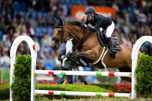 AACHEN, GERMANY 20260819 Petronella Andersson, Sweden, with the horse Odina van Klapscheut at Wednesday s show jumping, team competition, during the Equestrian World Championships in Aachen. *** The image is included in the SPORTS PACKAGE. For others PAID IMAGE ** AACHEN GERMANY x10050x *** AACHEN, GERMANY 20260819 Petronella Andersson of Sweden, riding Odina van Klapscheut, at Wednesday’s show jumping team competition during the World Equestrian Games in Aachen *** The image is included in the SPORTS PACKAGE. For others: PAID IMAGE ** AACHEN, GERMANY x10050x  Copyright: xPontusxLundahl TTx RYTTAR-VM 2026