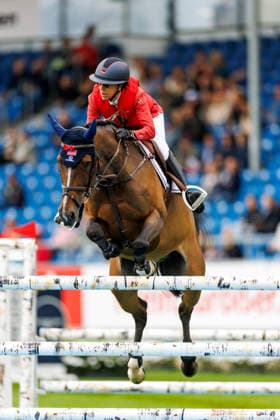 AACHEN - FEI World Championships 2026, AACHEN - FEI World Championships 2026 KRAUT Laura (USA), Baloutinue FEI Jumping World Championship, WM, Weltmeisterschaft First Competition Team & Individual Qualifier Speed competition Zeitspringen Aachen, Reitstadion Soers 19. August 2026 - *** AACHEN FEI World Championships 2026, AACHEN FEI World Championships 2026 KRAUT Laura USA, Baloutinue FEI Jumping World Championship First Competition Team Individual Qualifier Speed Competition Time Jumping Aachen, Soers Equestrian Stadium, August 19, 2026