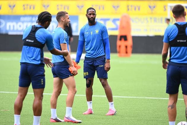 Sint-Truidense VV v Omonia Nicosia AC - UEFA Europa League Media Activities 19 08 2026 SINT-TRUIDEN, BELGIUM - AUGUST 19 : Sissako Abdoulaye midfielder of Sint-Truidense VV pictured during a training session ahead of the UEFA Europa League 2026 27 play-off round first leg between Sint-Truidense VV and Omonia Nicosia AC on August 19, 2026 in Sint-Truiden, Belgium, 19 08 2026 Sint-Truiden Belgium  Copyright: xVincentxKalutx