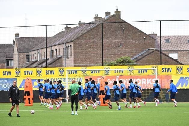 Sint-Truidense VV v Omonia Nicosia AC - UEFA Europa League Media Activities 19 08 2026 SINT-TRUIDEN, BELGIUM - AUGUST 19 : Players of Sint-Truidense VV pictured during a training session ahead of the UEFA Europa League 2026 27 play-off round first leg between Sint-Truidense VV and Omonia Nicosia AC on August 19, 2026 in Sint-Truiden, Belgium, 19 08 2026 Sint-Truiden Belgium  Copyright: xVincentxKalutx