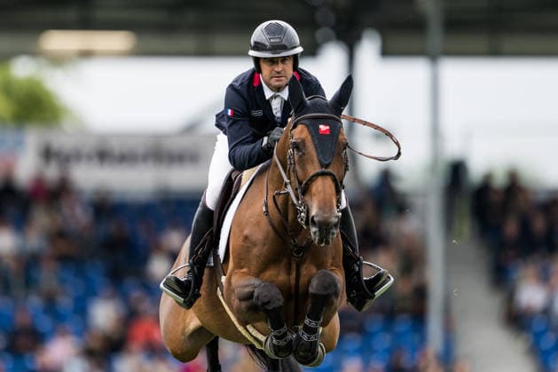 260819 Olivier Perreau of France with horse Events Dorai d Aiguilly compete in the team and individual jumping qualifier round one during day 9 of the 2026 FEI World Championships on August 19, 2026 in Aachen. Photo: Emma Wallskog BILDBYRAN kod EW EW0689 ridsport equestrian rid-vm 2026 2026 fei world championships bbeng ridsport-vm hoppning jumping *** August 19, 2026: Olivier Perreau of France, riding Events Dorai d Aiguilly, competes in the first round of the team and individual show jumping qualifiers on Day 9 of the 2026 FEI World Championships on August 19, 2026 in Aachen. Photo by Emma Wallskog. BILDBYRAN code EW EW0689. equestrian sports, 2026 World Championships, 2026 FEI World Championships, equestrian sports, World Championships, show jumping  Copyright: EMMAxWALLSKOG BB260819EW042