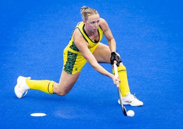 AMSTELVEEN - Abigail Wilson of Australia during the group stage match at the Hockey World Cup between Chile and Australia at the Wagener Stadium. KOEN VAN WEEL ANP xVIxANPxSportx xxANPxIVx 565808599 originalFilename: 565808599.jpg