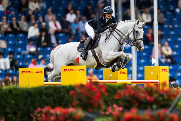 260819 Wilma McMahon of Sweden with horse Cicci compete in the team and individual jumping qualifier round one during day 9 of the 2026 FEI World Championships on August 19, 2026 in Aachen. Photo: Emma Wallskog BILDBYRAN kod EW EW0689 ridsport equestrian rid-vm 2026 2026 fei world championships bbeng ridsport-vm hoppning jumping sverige *** August 19, 2026: Wilma McMahon of Sweden, riding Cicci, competed in the first round of the team and individual show jumping qualifiers on Day 9 of the 2026 FEI World Championships, 2026 in Aachen. Photo by Emma Wallskog, BILDBYRAN, code EW EW0689. equestrian sports, 2026 World Championships, 2026 FEI World Championships, BBENG, equestrian sports, World Championships, show jumping, Sweden  Copyright: EMMAxWALLSKOG BB260819EW053