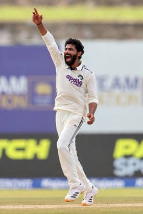 IND vs SL: Day 5 of 1st Test Galle Sri Lanka , Aug 19 (ANI): India s Ravindra Jadeja celebrates the wicket of Sri Lanka s captain Dhananjaya de Silva on the fifth day of the first test match between India and Sri Lanka at Galle International Stadium, in Galle on Wednesday. Galle Sri Lanka Copyright: xANIx ANI_20260819043