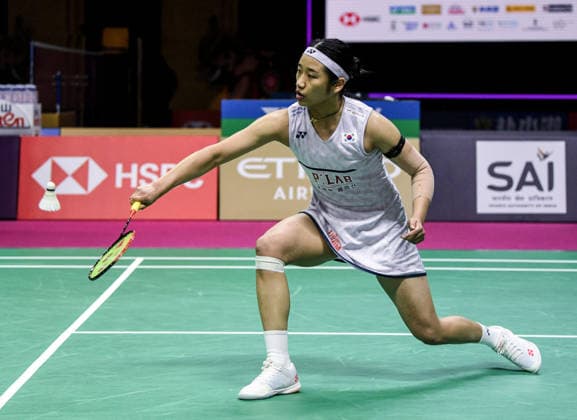 BWF World Championship, WM, Weltmeisterschaft 2026, South Korea vs Indonesia New Delhi, Aug 19 (ANI): South Korea™s An Se-young in action against Indonesia s Thalita Ramadhani Wiryawan during the women s singles Round of 32 match of the BWF World Championship 2026 at Indira Gandhi Indoor Stadium, in New Delhi on Wednesday. NEW DELHI Delhi India Copyright: xANIx ANI_20260819176