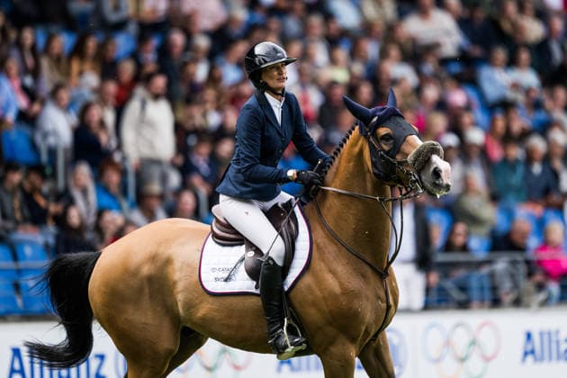 260819 Cecilie Hatteland of Norway with horse Que Pasa compete in the team and individual jumping qualifier round one during day 9 of the 2026 FEI World Championships on August 19, 2026 in Aachen. Photo: Emma Wallskog BILDBYRAN kod EW EW0689 ridsport equestrian rid-vm 2026 2026 fei world championships bbeng ridsport-vm hoppning jumping norge *** August 19, 2026: Cecilie Hatteland of Norway, riding Que Pasa, competes in the first round of the team and individual show jumping qualifiers on Day 9 of the 2026 FEI World Championships, 2026 in Aachen. Photo by Emma Wallskog, BILDBYRAN, code EW EW0689, equestrian sports, 2026 FEI World Championships, 2026 FEI World Championships, BBENG, equestrian sports, World Championships, show jumping, Norway  Copyright: EMMAxWALLSKOG BB260819EW062