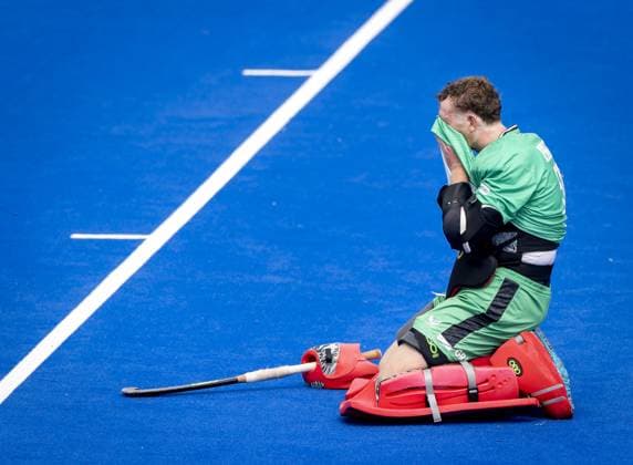 AMSTELVEEN - Toby Reynolds Cotterill of Wales during the group stage match at the Hockey World Cup between England and Wales at the Wagener Stadium. KOEN VAN WEEL ANP xVIxANPxSportx xxANPxIVx 565811831 originalFilename: 565811831.jpg