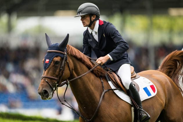 260819 Antoine Ermann of France with horse Floyd des Pres compete in the team and individual jumping qualifier round one during day 9 of the 2026 FEI World Championships on August 19, 2026 in Aachen. Photo: Emma Wallskog BILDBYRAN kod EW EW0689 ridsport equestrian rid-vm 2026 2026 fei world championships bbeng ridsport-vm hoppning jumping *** August 19, 2026: Antoine Ermann of France, riding Floyd des Pres, competes in the first round of the team and individual show jumping qualifiers on Day 9 of the 2026 FEI World Championships in Aachen, 2026 in Aachen. Photo by Emma Wallskog. BILDBYRAN code EW EW0689 equestrian sports 2026 World Championships 2026 FEI World Championships BBENG equestrian sports World Championships show jumping  Copyright: EMMAxWALLSKOG BB260819EW074