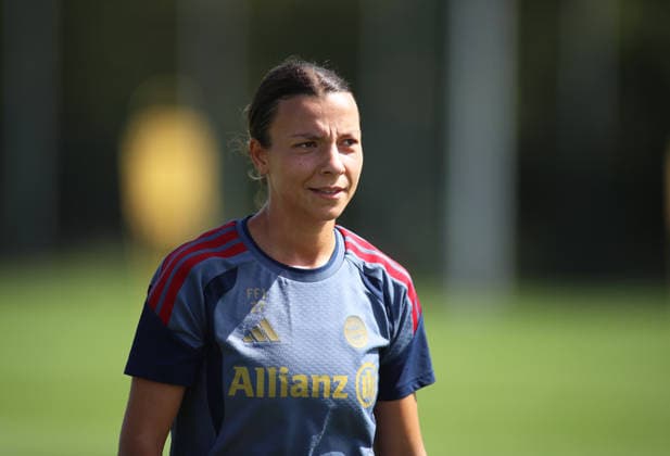 Fussball, Frauen, Saison 2026 2027, FC Bayern München, Training, Campus Arianna Caruso (FC Bayern München) Kopf, Oberkörper *** Soccer, Women, 2026–2027 Season, FC Bayern Munich, Practice, Campus Arianna Caruso FC Bayern Munich Head, Upper Body
