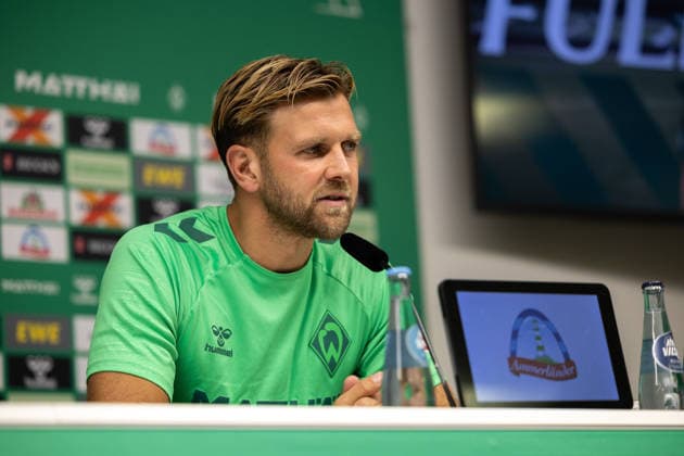 19.08.2026, GER, Fußball, Herren, 1. Bundesliga, Saison 2026 2027, Spielervorstellung, SV Werder Bremen Niclas Füllkrug ( Werder Bremen, 10) wird im Rahmen einer Pressekonferenz vorgestellt, Bremen Weserstadion Bremen Deutschland *** August 19, 2026, GER, Soccer, Men s, Bundesliga 1, 2026–2027 Season, Player Introduction, SV Werder Bremen s Niclas Füllkrug, No. 10, is introduced at a press conference at the Weserstadion in Bremen, Germany Copyright: xNordphotox xMaasx