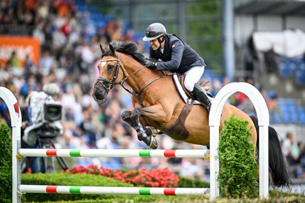 AACHEN, GERMANY 20260819 Geir Gulliksen, Norway, on the horse Iceland V G at Wednesday s show jumping, team competition, during the Equestrian World Championships in Aachen. *** The image is included in the SPORTS PACKAGE. For others PAID IMAGE ** AACHEN GERMANY x10050x *** AACHEN, GERMANY 20260819 Geir Gulliksen of Norway, riding Iceland V G, during Wednesday s show jumping team competition at the World Equestrian Games in Aachen *** The image is included in the SPORTS PACKAGE. For other uses, PAID IMAGE ** AACHEN, GERMANY x10050x  Copyright: xPontusxLundahl TTx EQUESTRIAN WORLD CHAMPIONSHIP 2026