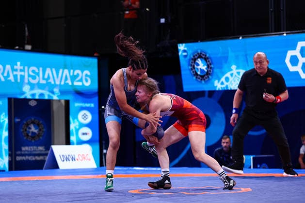 U20 World Championships 55kg WW - Sara Krista Rantonen (FIN) df. Fatma Yilmaz (TUR) *** U20 World Championships, 55 kg Open Weight: Sara Krista Rantonen (FIN) def. Fatma Yilmaz (TUR) Copyright: xKadirxCaliskanx 776545139